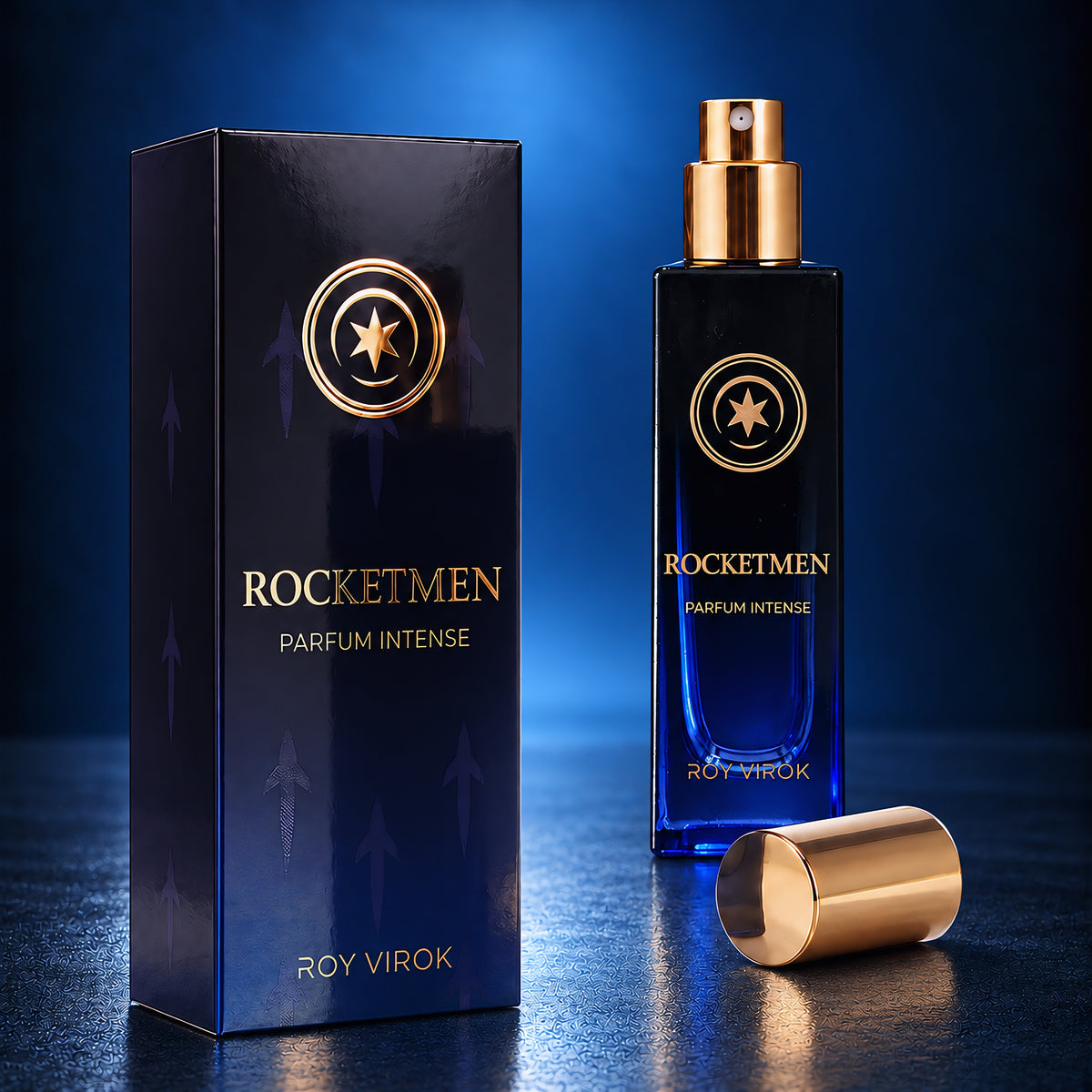 Perfume Rocketmen de 15 ml con caja de presentación