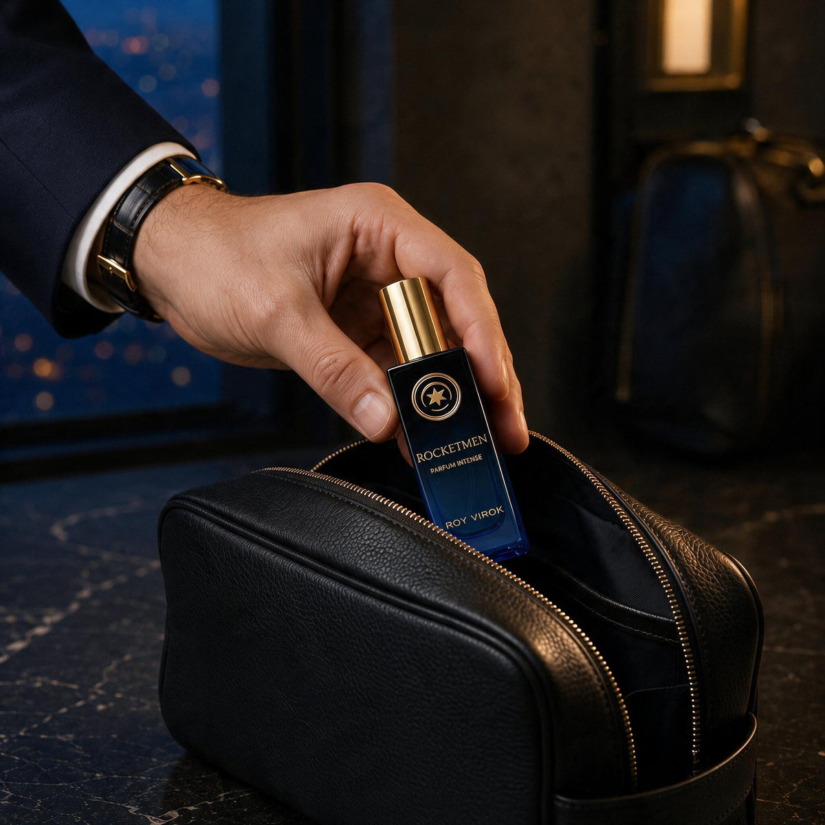 ROCKETMEN Parfum Intense 15 ml presentation.