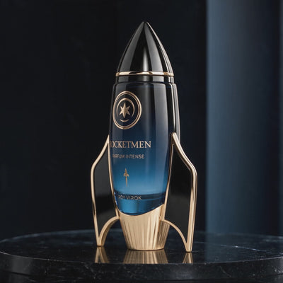 Video of the ROCKETMEN Parfum Intense 100 ml bottle.