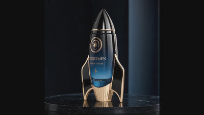Video of the ROCKETMEN Parfum Intense 100 ml bottle.