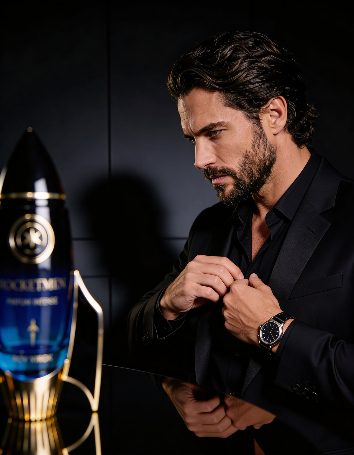 The olfactory experience of ROCKETMEN Parfum Intense